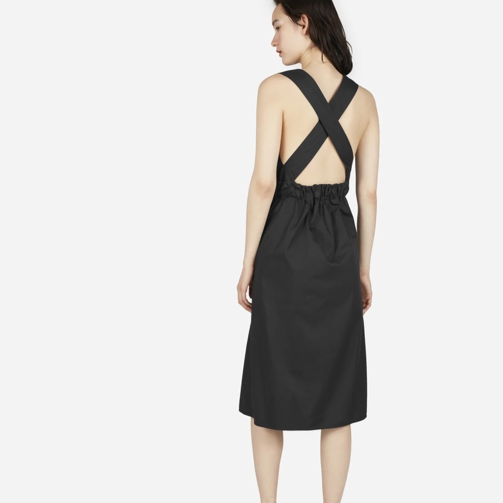 everlane women black cotton dress SZ 10